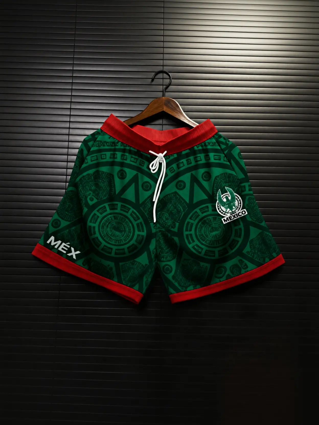 Men's MX Mexico-Inspired Graphic Shorts Aztec Print Casual Streetwear Summer Sport Style Shorts