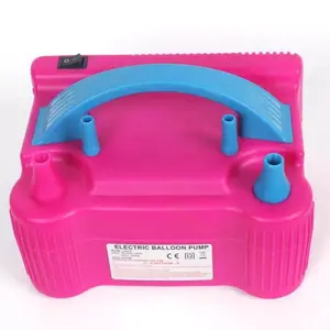 Portable Double Electric Balloon Air Pump Inflator 110V Blower Party Pink $15.00