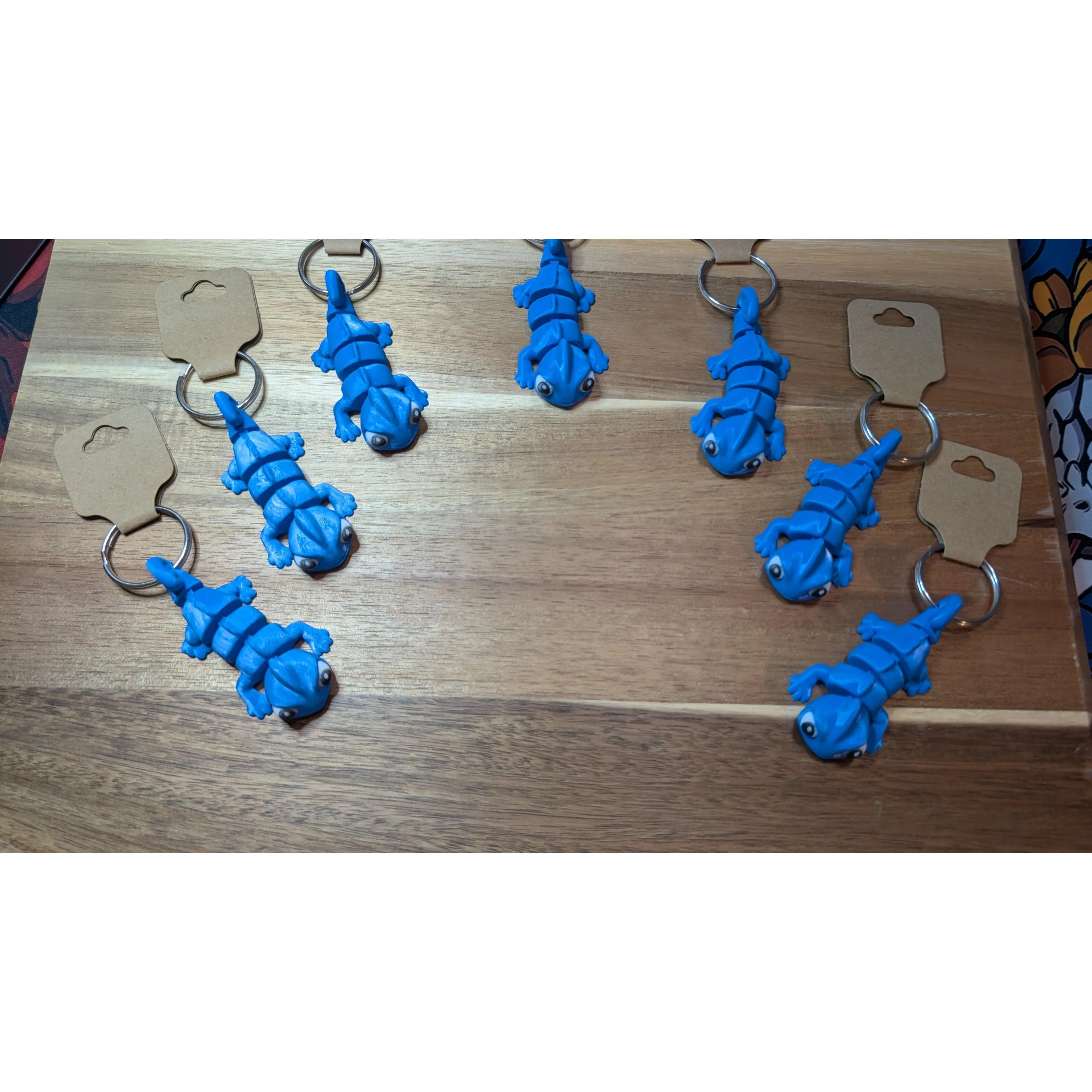 3D Printed Articulated Chameleon Keychain