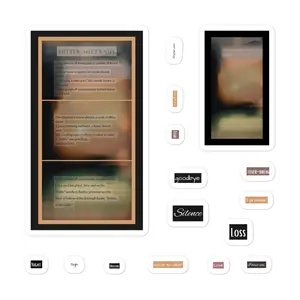 Butter meet Knife poem sticker set; Cottagecore Stickers