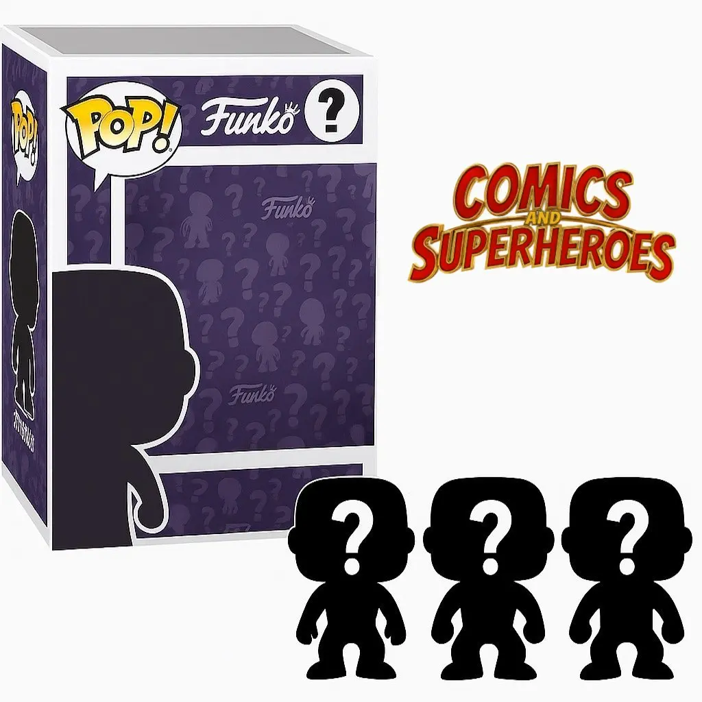 Set of 3 Surprise Mystery Comics & Superheroes Funko Pop! Randomly Selected