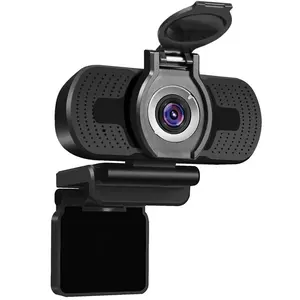 HD 1080P Webcam with Microphone & Privacy Cover – USB Plug & Play Camera