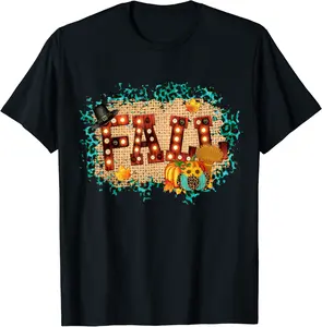 I Love Fall Harvest Sweater Weather Pumpkin Spice Halloween T-Shirt - Alyssagor Shop 58B08JV9P9HH