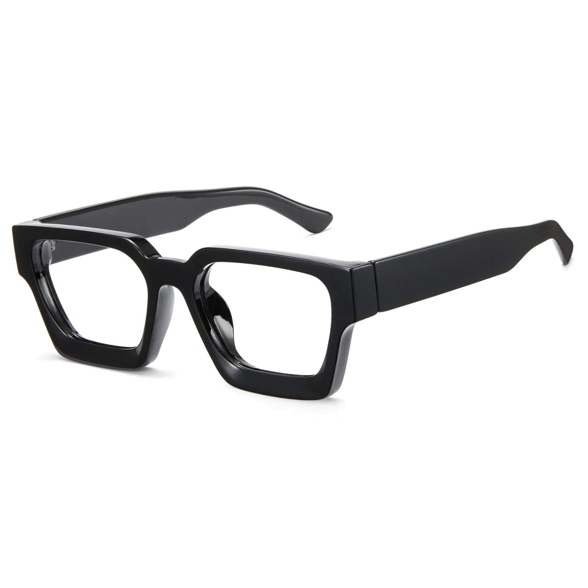 Cyxus Unisex Anti Blue Light Glasses - Stylish Square Frames, Oversized Chunky Retro Aesthetic Full-Rim PC Blue Light Blocking Eyewear (Model 8143), Anti Blue Glasses
