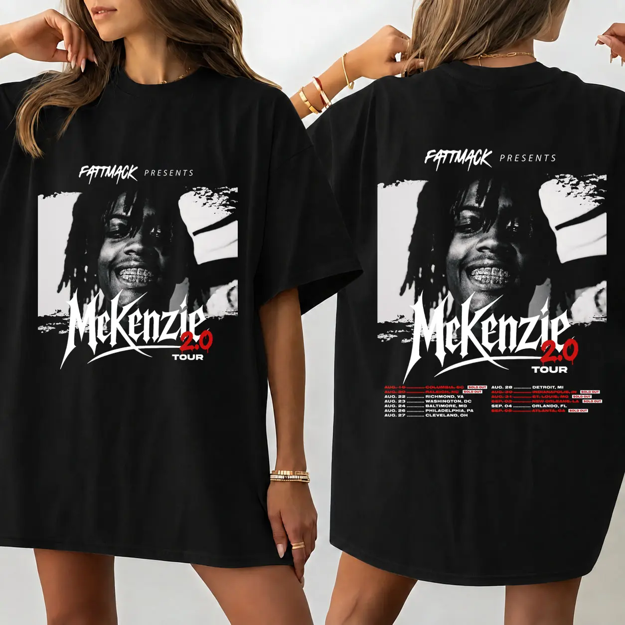 Fatttmack Shirt,The McKenzie Tour 2.0 Graphic Tee For Woman And Man