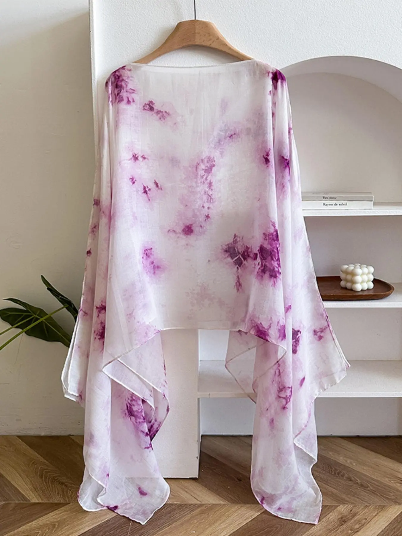 Women's Tie Dye Print Scarf Wrap, Casual Versatile Summer Shawl for Daily Wear, Fashion Accessories for Women & Girls