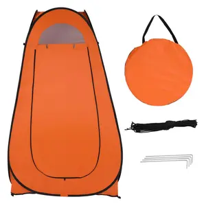 【Summervibes】【Pop-up】1-Person Privacy Shower Tent, 47x47x74 inches Portable Camping Tent Changing Room with Carry Bag