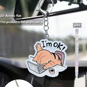 Cute Bear Car Decoration Keychain, Couple Matching Accessories, Perfect Gift for Valentine's Day & Anniversaries, Ideal for Him Her