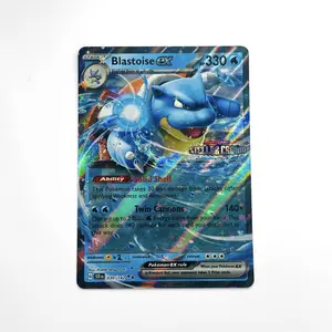 Blastoise Pokémon Card 2024 Stellar Crown #030/142 Holo Rare | TCG Collectible