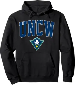 UNCW Arch Vintage Retro College Sports Design Men Women Pullover Hoodie