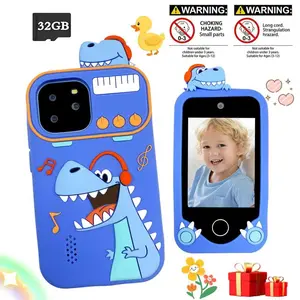 New Kids Educational Toy Phone, Dinosaur/Unicorn Design, 32GB SD Card Supported, Camera & Clock Functions, Top Christmas & Birthday Gift for 3-12 Year Olds