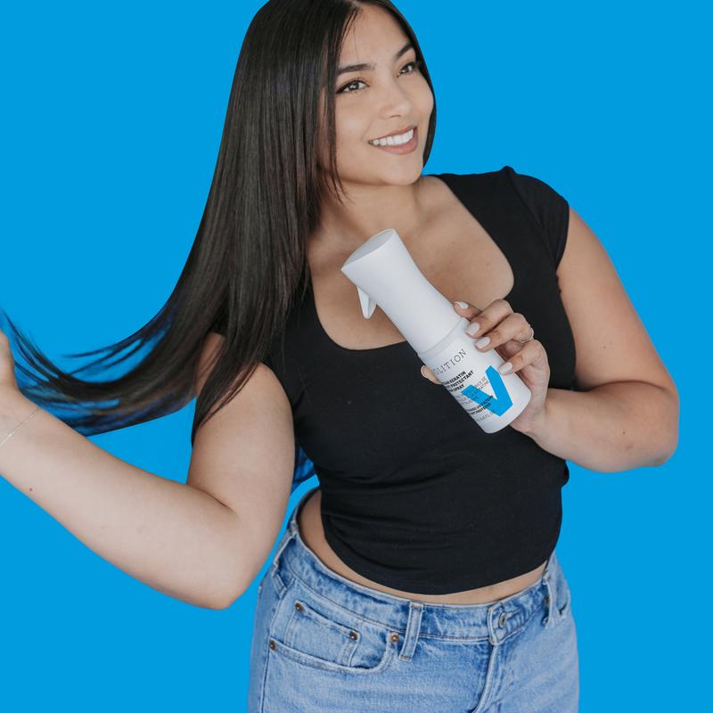 Vegan Keratin Heat Protectant Hair Spray with UV Filters + Plant Proteins