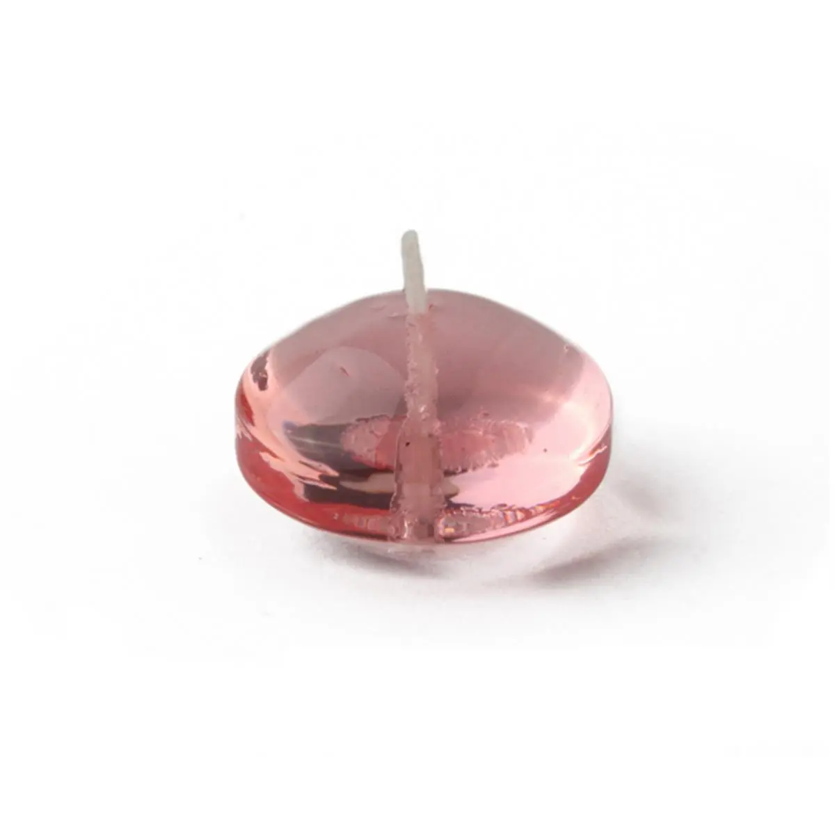 1.75 in. Clear Light Rose Gel Floating Candles - 12 Piece per Box
