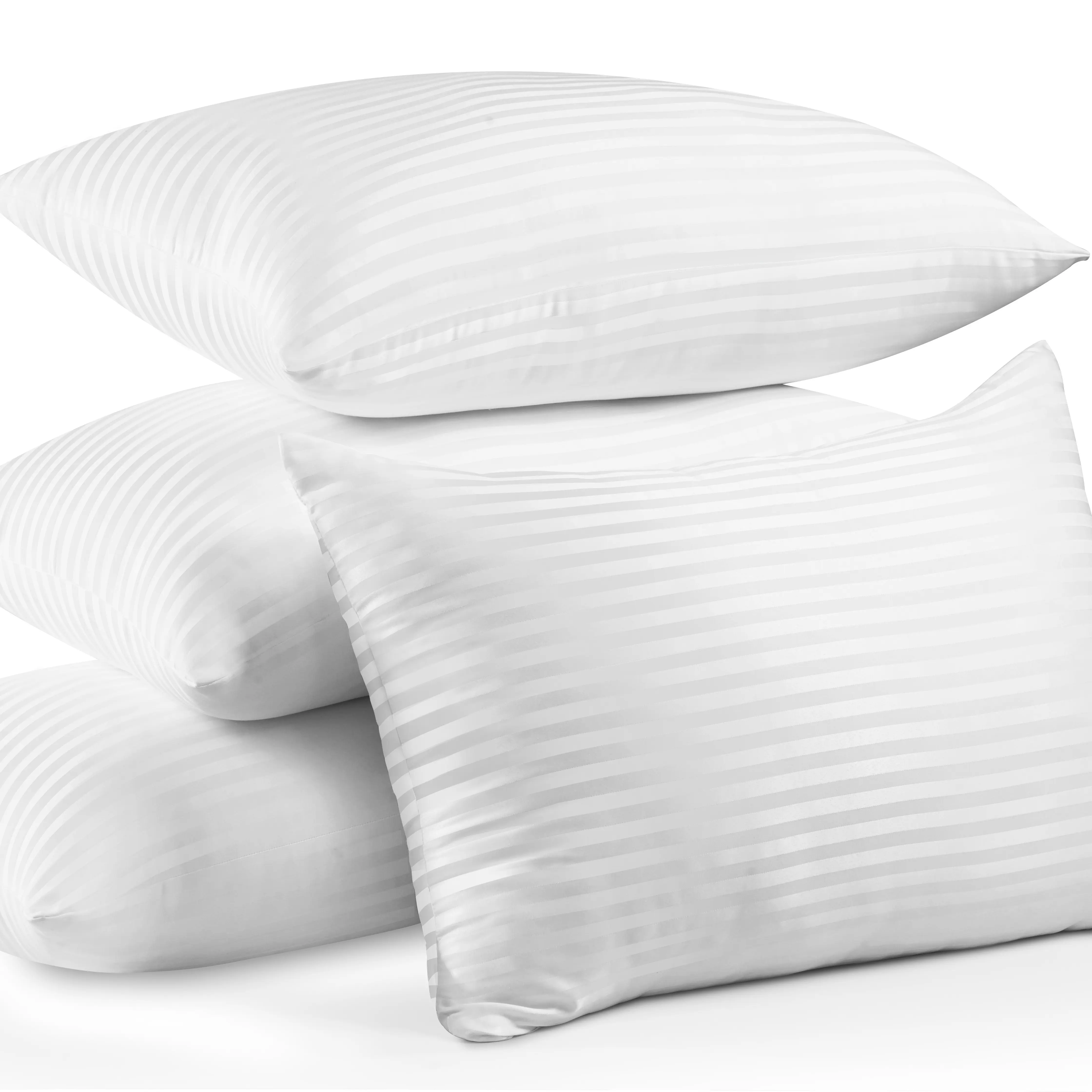 Utopia Bedding Soft & Cozy Pillows for Sleeping Set of 4, White Queen-King Size, Ergonomic Neck Support, Seam-Free Skin-Friendly Premium Bedding Linens