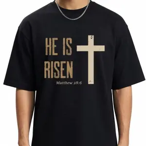 Easter Sunday Tee, He is Risen Matthew 28:6, Jesus Shirt for Both Women and Men