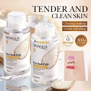 Lazy Minimalist Skincare! 300ML Rice Gentle Refreshing Hypoallergenic Makeup Remover, Gentle Micellar Water Makeup Remover for Sensitive Skin, Moisturizing Formula