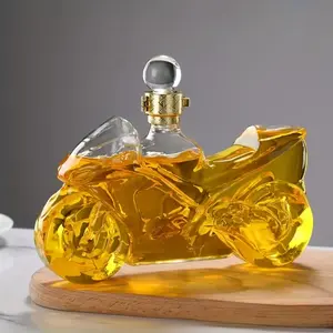 Creative Motorcycle Whiskey Bottle, High-Quality Glass, Perfect Gift for Men and Women, Party Essential, Unique Wine Decorator