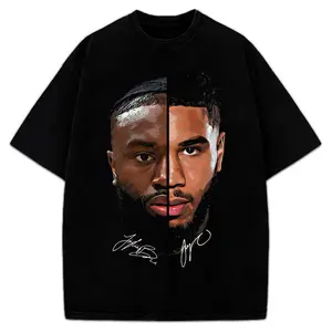 Brown And Tatum Duo T-Shirt Boston Basketball Custom Design Graphic T-Shirt