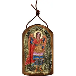 GDeBrekht  Inspirational Icon Saint Michael The Archangel Wooden Ornament