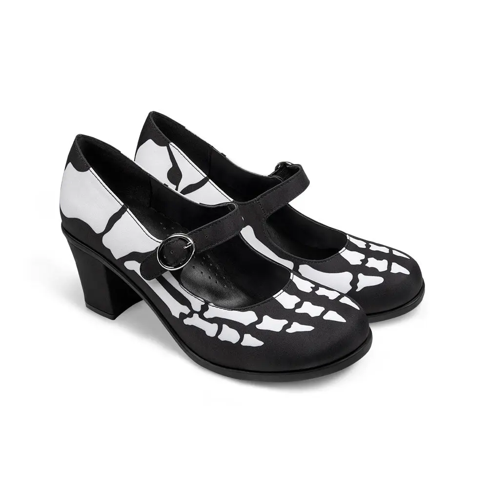 Chocolaticas® Mid Heels Beautiful Until Death Women's Mary Jane Pump