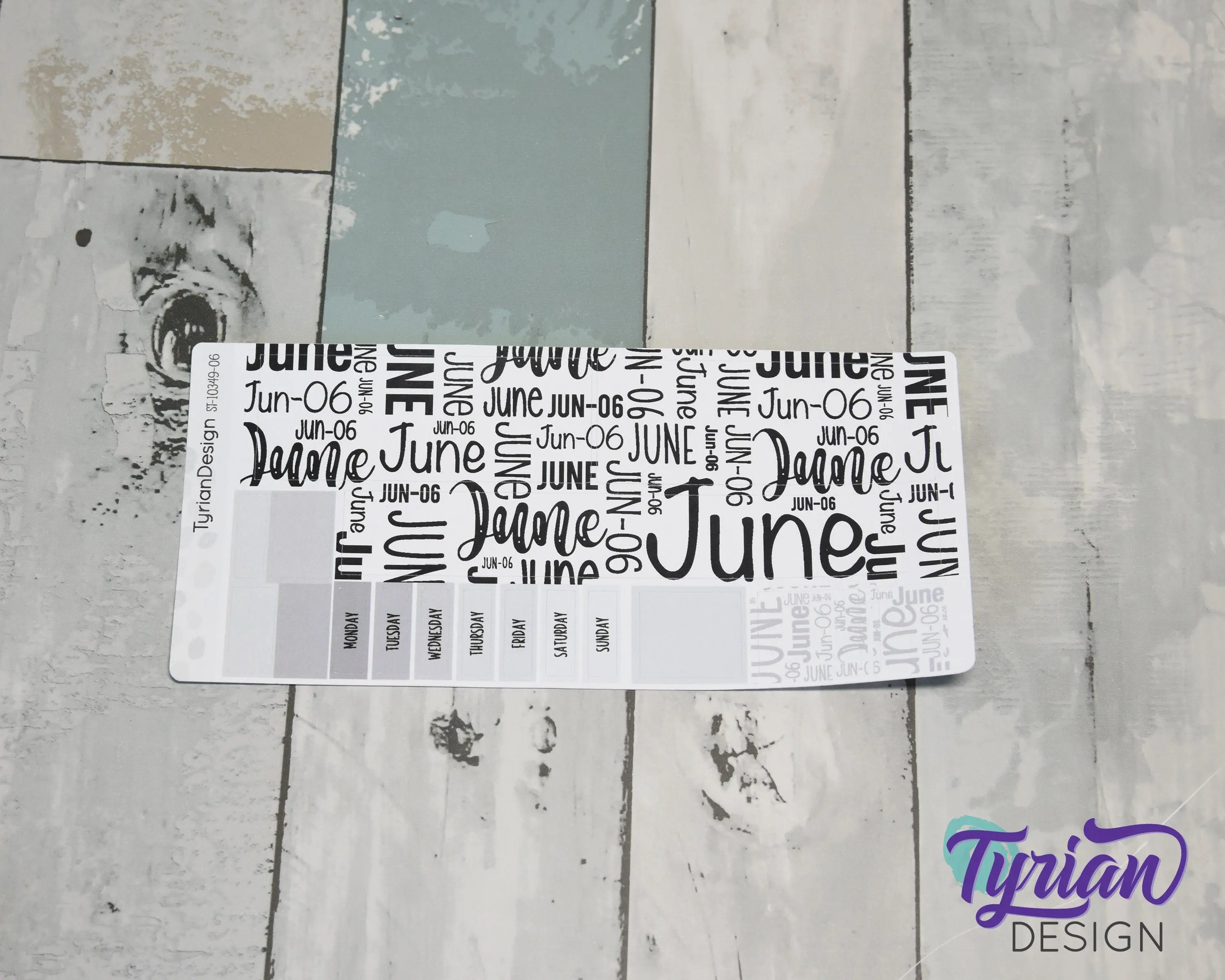 June Monthly Kit | Hobonichi Weeks | 17 Stickers
