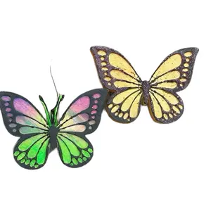 Handmade Butterfly Car Freshie Air Freshener with Glitter | Cute Hanging Charm & Small Space Décor | Custom Scent Gift for Her, Office, Car & Home Accessories | Custom Air Freshener | Color-shifting Butterfly Decor | Glitter Car Charm