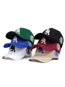 2026 New Personalized Creative Hip Hop Hat LA Letter Side Earth Embroidered Baseball Hat Adjustable Snapback Street Fashion Skateboard Hat Outdoor Leisure Sports Sunshade Hat Daily Commuter Decorative Hat Male Female Same Style