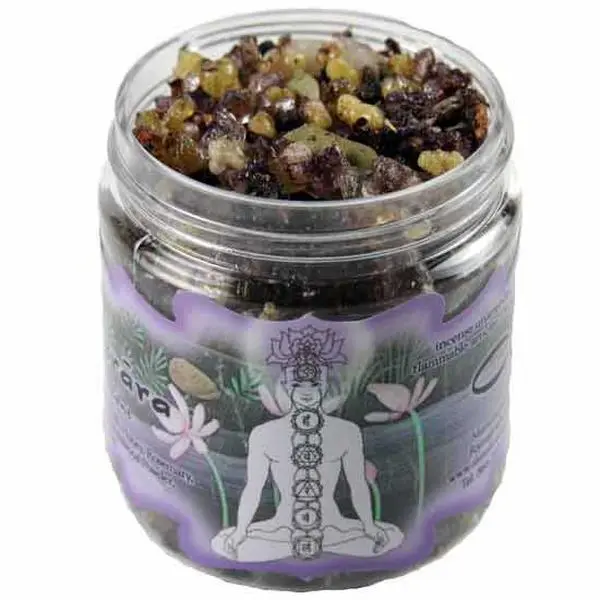 Sahasrara Crown Chakra Resin Incense 2.4oz — Prabhuji's Gifts Seventh Chakra Blend