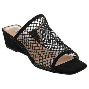 Charles David Noolie Open-Toe Rhinestone Wedge