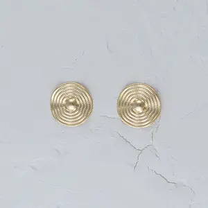 Circle Bead Textured Earrings