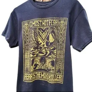 Dune Fear Is The Mind Killer T-shirt, Classic Scifi Shirt, Unisex Tee, Vintage 90s Graphic Shirt, Retro Style Tee, Gift For Men Women