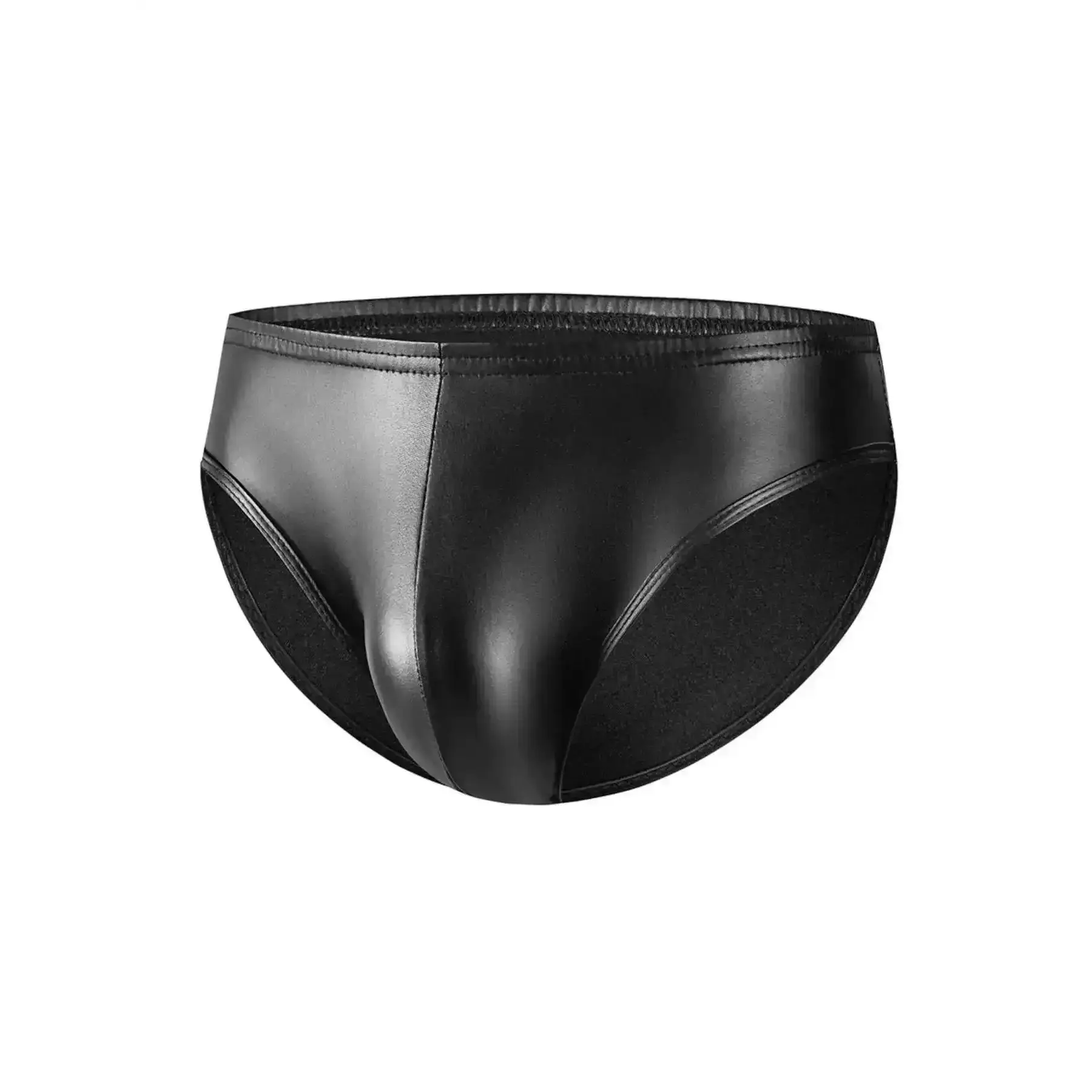 Men's Solid PU Leather Brief, Sexy Comfy Breathable Elastic Underwear Briefs for, Fashion All Seasons, Clothing Men, Essentials, Classic Wear, Modern Menswear must have dressed down aesthetic