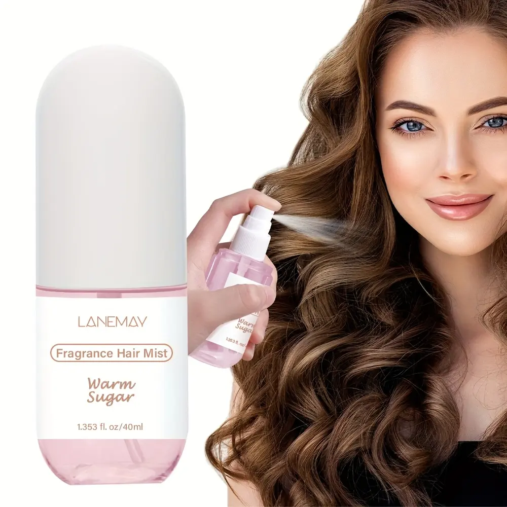 Floral Fragrance Hair Mist Spray, Fragrance Sprays, Elegant Floral Fragrance, Floral Scented, Blend of Mint Bergamot Musk Scents, Lightweight Non-Sticky Texture, Long-Lasting Gentle Scent, 40ML