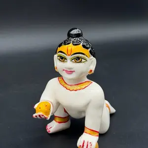 Ball Gopal - Handcrafted Ceramic Figurine with Vibrant Colors and Detailed Features for Home Decor
