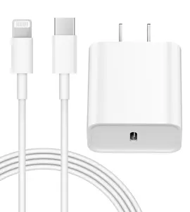 IPhone 14 13 12 Fast Charging 20W PD USB C Wall Charger with 6-Foot Fast Charging Cable Compatible with iPhone 14/13/12/11/Pro/Pro Max/Mini/Xs Max/XR/X, iPad