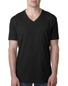NEXT LEVEL Men's V-Neck Slimfit Soft Cotton Jersey Garment - Polyester-Blend Tshirt, Male Clothing Top, Short-Sleeve Casual Menswear for Summer TikTok K-Style Edits, Loungewear Essentials