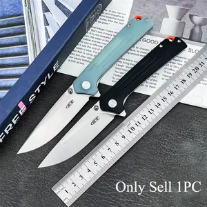 Two folding knives in contrasting colors, featuring D2 steel blades and G10 handles, these versatile, portable, durable pocket knives, Tactical Knives, Tactical Tool, Survival Equipment, are ideal for outdoor camping, hiking, fishing