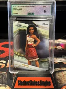 2025 topps chrome moana #10 Graded Mint 9