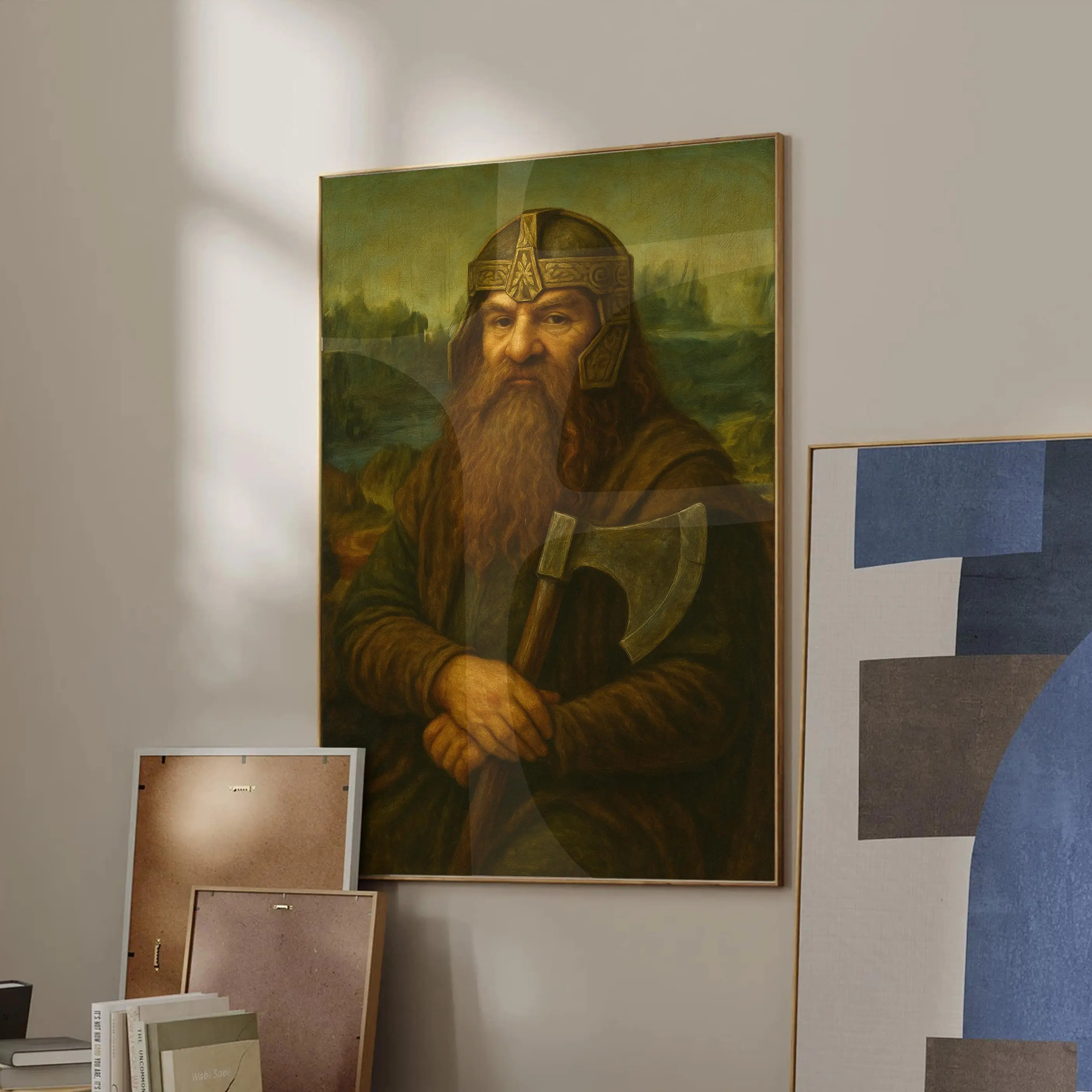 Gimli Mona Trendy Funny Artistic Paper Print Wall Art Poster, Wall Art Painting, Home Decor Accessory