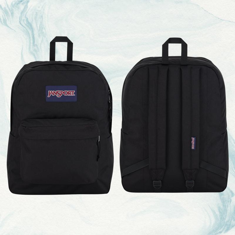 JanSport One Backpacks - Durable, Lightweight Bookbag with 1 Main Compartment, Front Utility Pocket with Built-in Organizer - Premium Backpack, Black