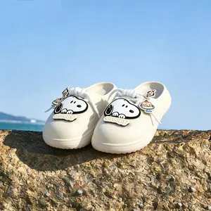 [Mother’s Day Gift]Snoopy Fashion Lace-up Slides,Soft Lightweight, indoor/Outdoor Non-Slip Slippers For Home, Beach, Holidays,Comfortable Daily Wear #Summervibes