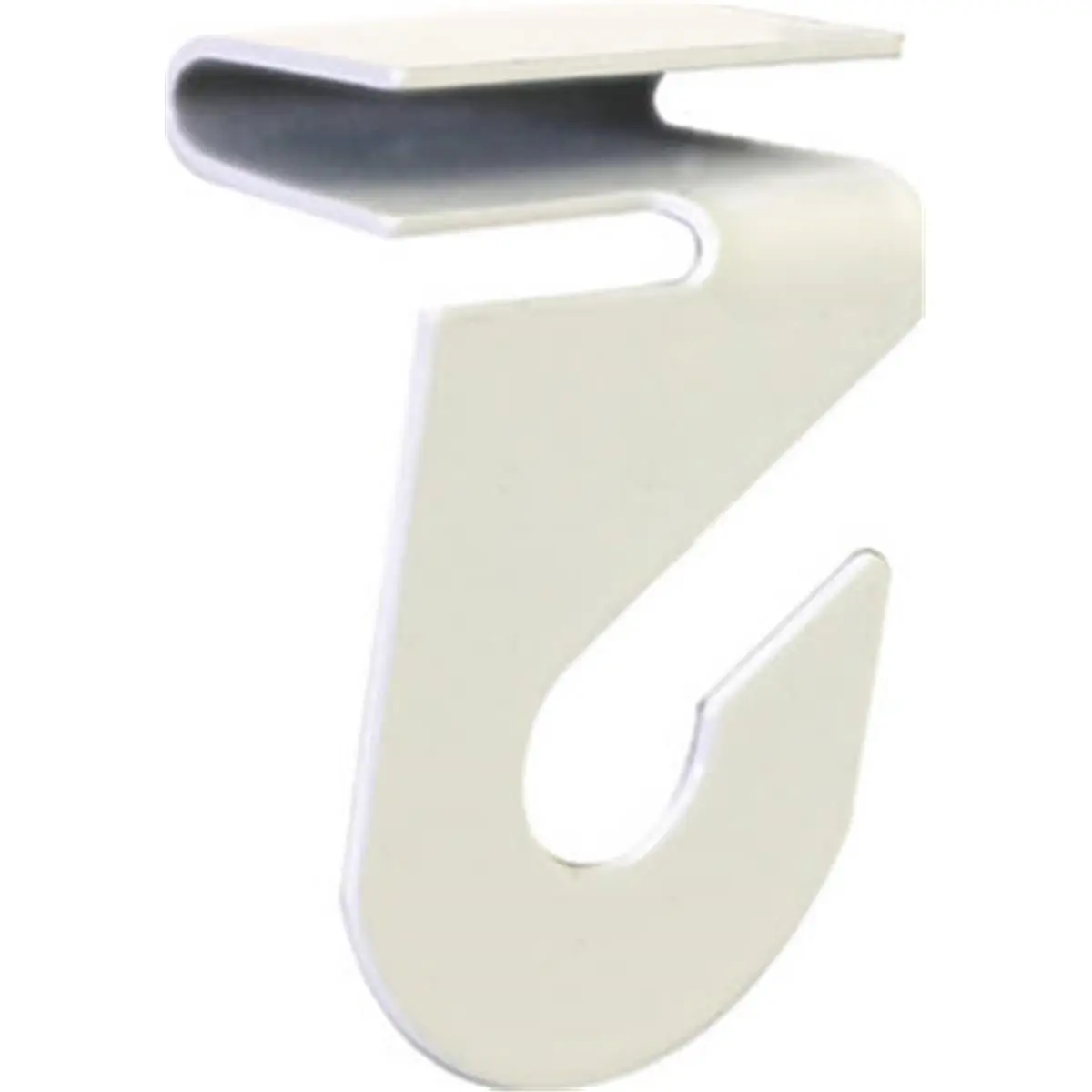 Hillman Fasteners 122323 White Suspended Ceiling Track Hanger, 2-Piece Ceiling Mount Track Mount Hanging Hook