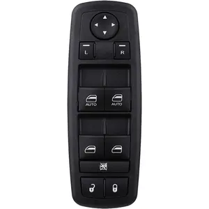 Obaee Master Power Window Switch Door Lock Main Control Button Front Left Driver Side Compatible with 2009 2010 2011 2012 Dodge RAM 1500/2500/3500 Pickup Crew Cab Quad Replacement 4602863AB 4602863AC