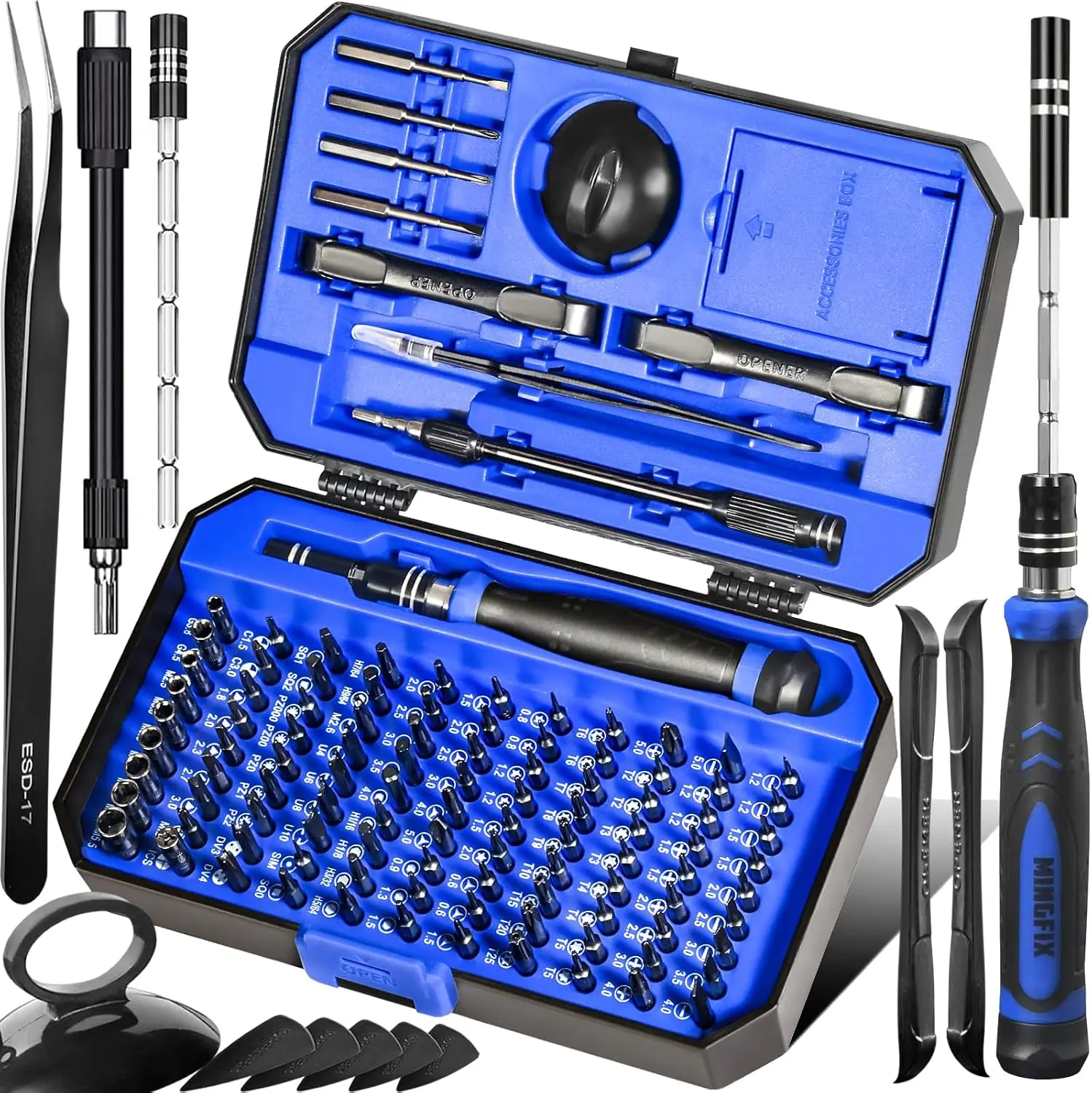 Screwdriver Set with 103 Multi Bits, 115 in 1 Small Repair Tool Kit for MacBook,Laptop,PC,Computers, iPhone, Electronics,PS5,PS4,Switch, Xbox,Watches & Eye