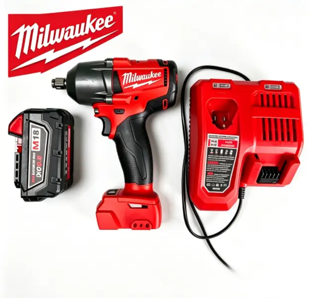 Milwaukee M18 18V 900nm Impact Wrench, Heavy-Duty Cordless Hand Tool for Automotive & Industrial Repairs max xr brushless impact wrench mechanical work versatile