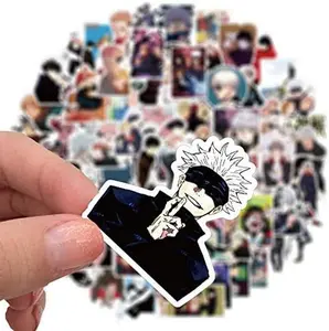 Jujutsu Kaisen Cartoon Anime Stickers 100pcs Kids Stickers for Water Bottles Bicycle Skateboard Luggage Decal (Jujutsu Kaisen 100)