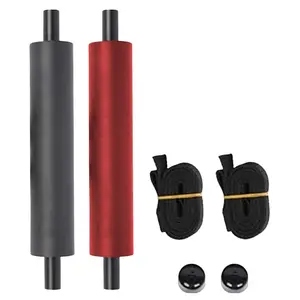 Garvee - Universal Adjustable Kayak Foot Supports, Kayak Footrests, Lightweight, with 2 Straps, Cushion Pedal for Inflatable Boats, Kayaks, Black