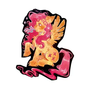 yelloart my little pony mlp pride stickers, waterproof, high quality, trans, lgbtq, nonbinary, decor