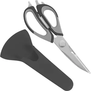 Stainless Steel Kitchen Scissors – Multi-Purpose Shears with Detachable Design, Comfortable Grip, 8.8 Inches, Ideal for Everyday Use,Universal Scissors for Office, Sewing, Fabric, Home, Craft and School Supplies - Suitable for Right/Left Hand