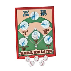 16" x 20 1/2" Baseball-Themed Bean Bag Toss Game – 7 Pc.